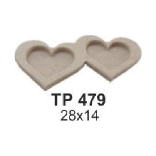 Can be dyed Breakfast Set Heart paintable decorative objects декоративные предметы под роспись