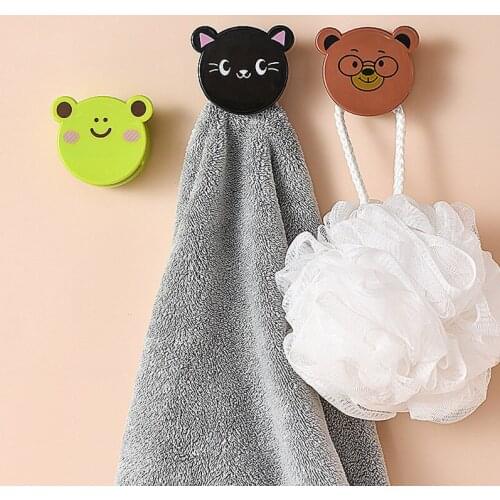 Bathroom Non-perforated Towel Clip Viscose Towel Storage Clip Kitchen Wall-mounted Rag Rack Toilet Rack