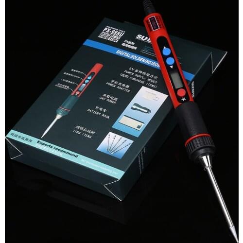 Adjustable Temperature USB Soldering Iron 5V 10W Digital LCD Solda Solder Iron Soldeerbout Fer a Souder BGA Welding Tools