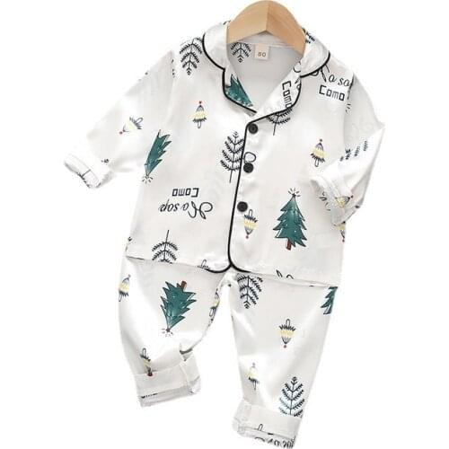 New Spring Autumn Baby Girl Clothes Suit Children Pajamas Boy Fashion Shirt Pants 2Pcs/Set Toddler Casual Costume Kids Sleepwear