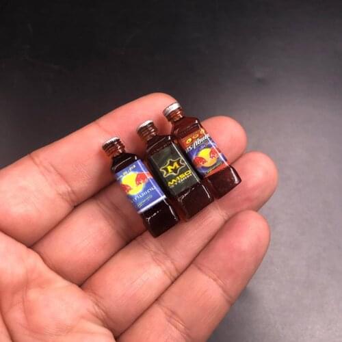 1/6 Scale Mini Plastic Drink Bottles Models for 12''Figures Scene Accessories DIY