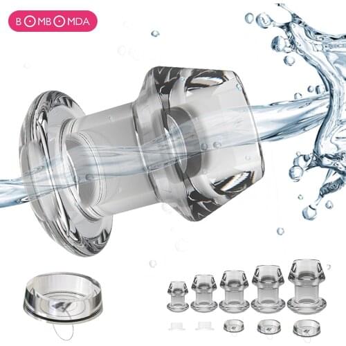 Hollow Butt Plugs Anal Plug Dilator Tunnel Cleaning Expansion Masturbator Anchor Shower Enema Prostate Massager Intimate Goods