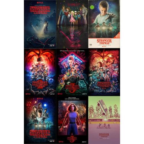 Stranger Things Season 3 Movie Posters And Prints Retro Tv Figure Canvas Painting Living Room Wall Art Pictures Home Decoration