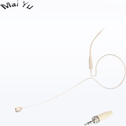 Professional Earclip Condenser Microphone Headset Microfone for Sennheiser Wireless Transmitter 3.5mm Screw Jack Microphones
