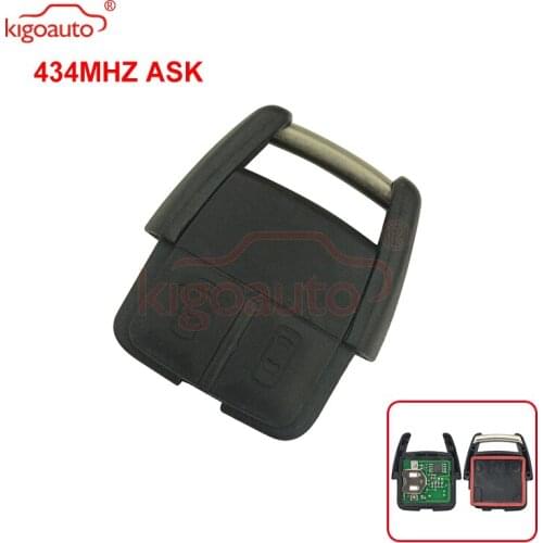 Kigoauto Remote key fob 2 button 433Mhz for Opel VECTRA ASTRA ZAFIRA CORSA