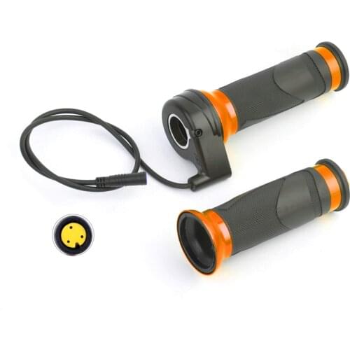 E-BIKE Throttle Blue Red Twist Throttle Speed Controller For Bafang Mid Drive Motor BBS01B BBS02B BBSHD Kits Electric Bicycle