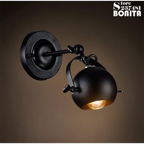 Retro Industrial Clothing Store Wall Lamp Bar Counter Wall Display LED Industrial sconces Light Edison Vintage Iron Wall Lamp Lo