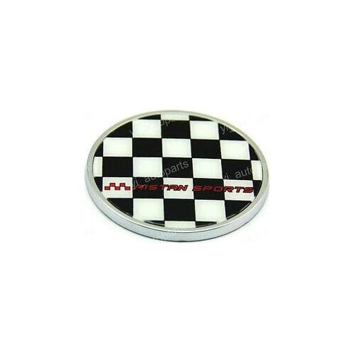 Chess Board Chessboard Car Decal SUV Sticker Emblem Badge Logo 73mm Round 3D
