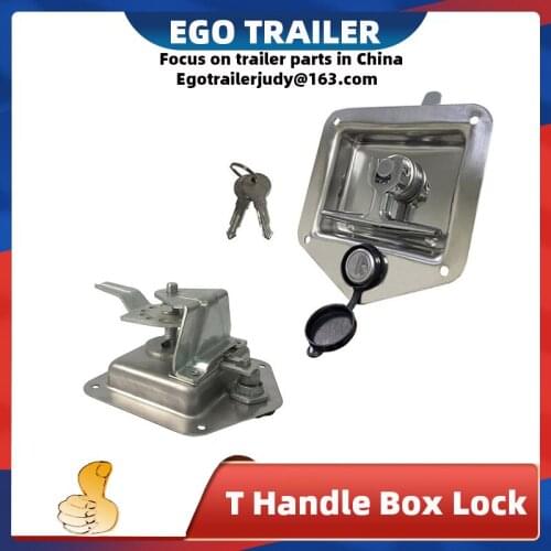 EgoTrailer Folding T Handle Lock Latch Trailer Truck Camper Tool Box Stainless Steel