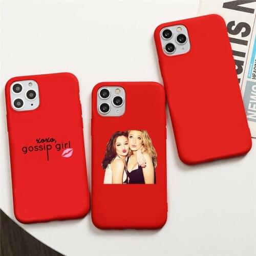 Gossip Girl Phone Case For iphone 12 11 Pro Max Mini XS 8 7 6 6S Plus X SE 2020 XR Red Cover