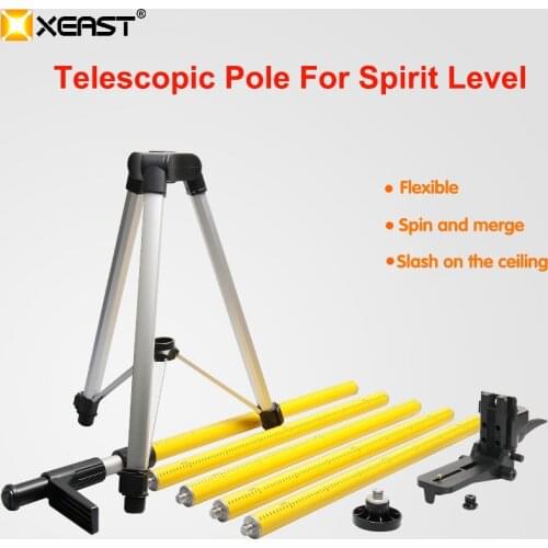 2020 new 3.7m Laser Tripod Telescoping Pole with 1/4-Inch by 20-Inch Laser Mount for Rotary Included 5/8" Adapter