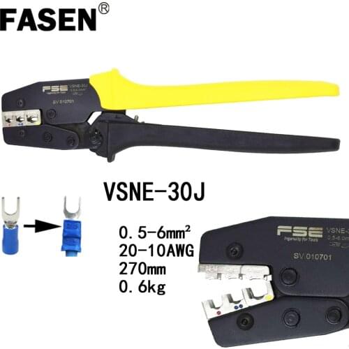 VSNE-30J Insulated terminals crimping tools electrical crimping pliers high precision brand clamp 0.5-6mm2 20-10AWG hand tools