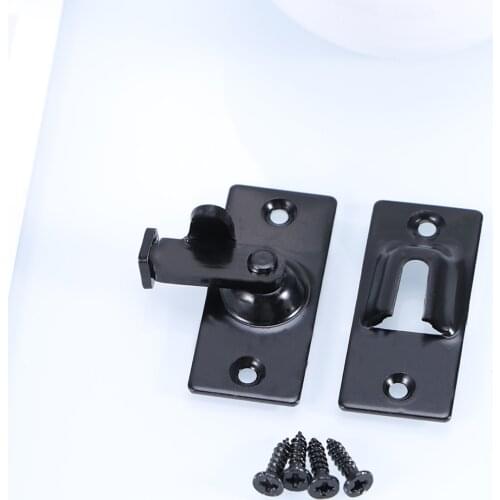 90 Degree Solid Door Latch Bolt 304 Stainless Steel Lock Sliding Door Right Angle Buckle