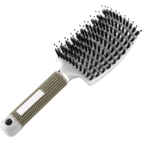 Women Hair Scalp Massage Comb Bristle & Nylon Hairbrush Wet Curly Detangle Hair Brush for Salon Hairdressing Styling Tools