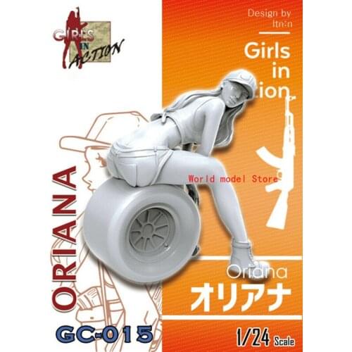 ZLPLA Genuine 1/24 Resin Figure Oriana Girls in Action Assembly Model Kit GC-015