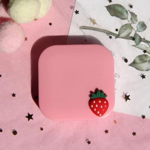 1pc Travel Contact Lenses Case New Style Contact Lens Container Box Contact Lens Soaking Cute Style Portable Set Suction Tw U5G4