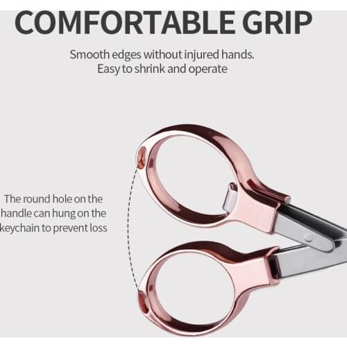 1Pcs Stainless Steel Foldable Fishing Scissors Mini Fishing Line Use Scissors Fish Accessories Tools Pesca Equipment Tackle