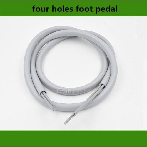 2pc/lot 4 hole dental foot control tubes four holes foot pedal pipe for dental Silicone tube