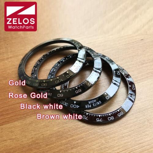 38.5*30.5mm high quality ceramic bezel insert loop for Rolex RlX Cosmograph Daytona watch 116500 replacement parts tools