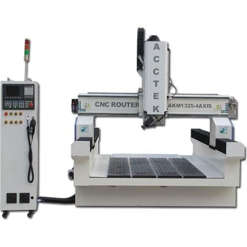 4 axis cnc milling machine 1325 cnc router 3d wood carving machine with HSD air cooling spindle
