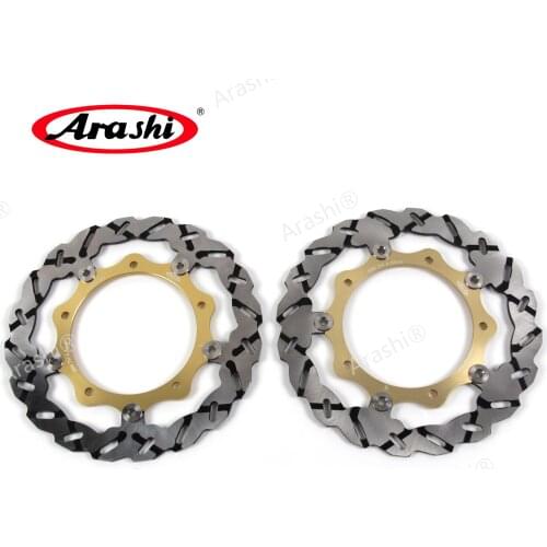 Arashi 1PCS For YAMAHA YP MAJEST 400 2004 CNC Front Brake Disc Disks Brake Rotors Floating Motorcycle Parts YPR250 YPR125