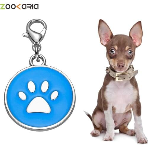 Free Engraving Pet Dog Cat Collar Accessories Decoration Pet ID Dog Tags Collars Stainless Steel Cat Tag Customized Tag