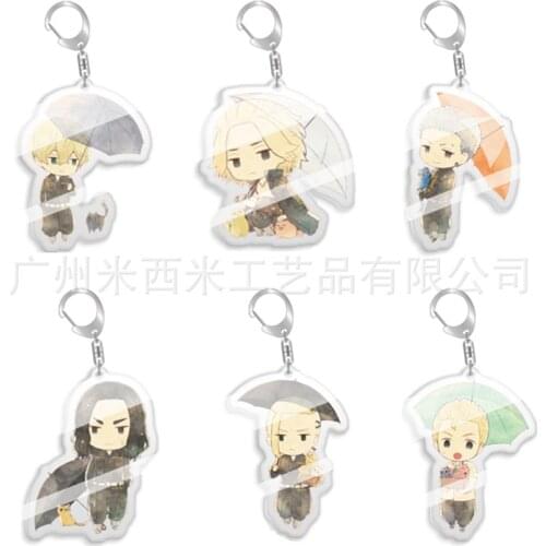 Tokyo Revengers Anime Cosplay Keychain Manjiro Ken Takemichi Hinata Atsushi Chibi Kawaii Bag Pendant Fans Collection Props