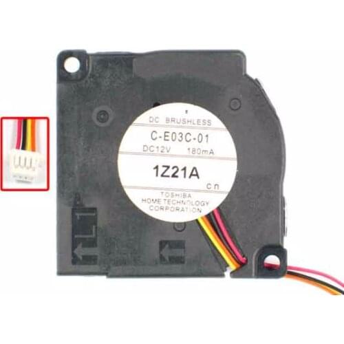 C-E03C-01 DC 12V 180MA 45x45x10mm 4-wire Server Cooling Fan