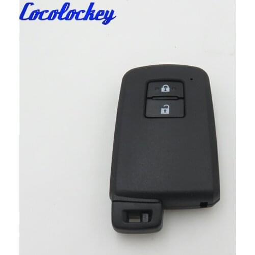 Cocolockey 2 Buttons For Toyota Smart Remote Key Keyless Entry Case Shell Fob No Logo