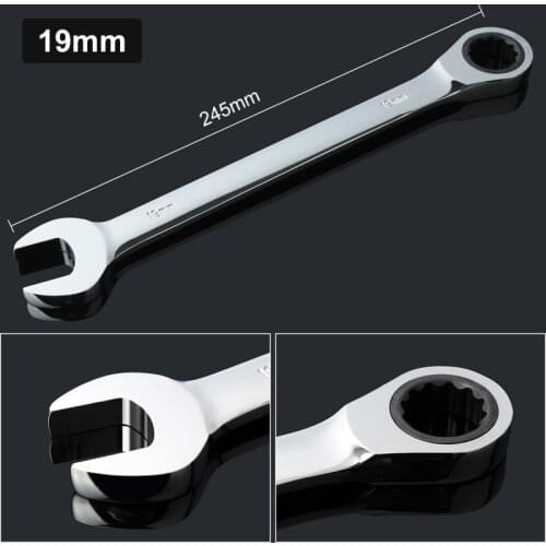 19mm End Wrench Allen Key Ratchet Spanners Lens Ring Flexible Adjustable Flexible Head Mini Air Ratchet Spanner Set and Clank