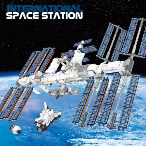 876pcs Ideas Creator International Space Station Building Blocks Kit Bricks Classic Movie Model Kids Toys Boys Toy Children Gift