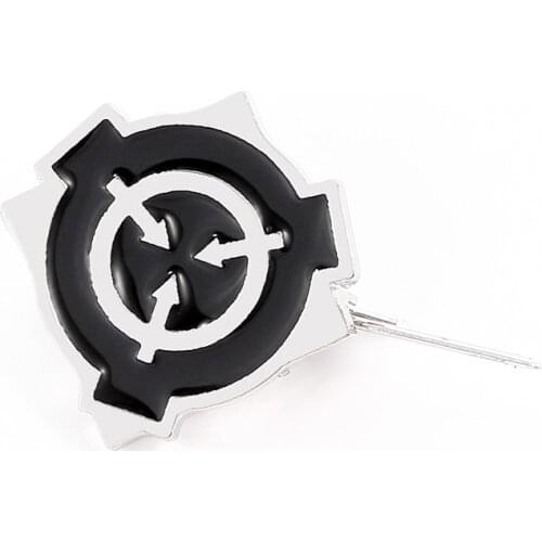 Secret Laboratory SCP Foundation Badge Pins Brooches Special Containment Procedures Metal Brooch Fans Bag Hat Accessory