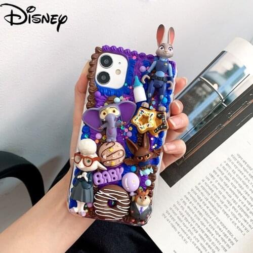 Disney cartoon cute Xingdailu handmade DIY mobile phone case for iPhoneX/XR/XSMAX/11promax/11/7/8/se/12mini/12pro girls