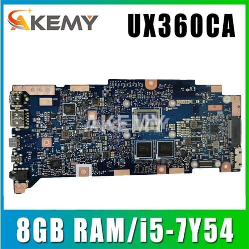 New UX360CA 8GB RAM/i5-7Y54 CPU Motherboard For ASUS ZenBook Flip UX360CA UX360CAK Laotop Mainboard Motherboard