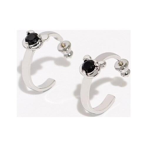 Original metal style European and American C-ring geometry lovely bear exquisite EARRINGS female Earrings