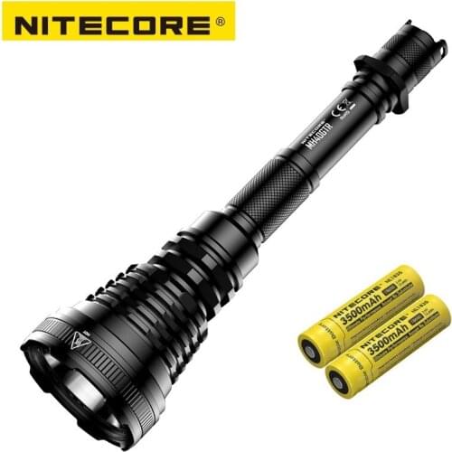 Original NITECORE MH40GTR LED Flashlight CREE XP-L HI V3 1200 Lumen 1004M Torch Flashlight by 18650 Battery for Hunting Search