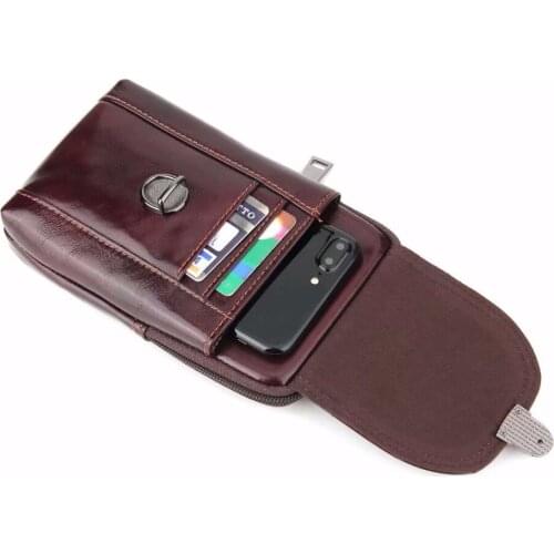 Waist Band Belt Genuine Cow Leather Mobile Phone Case For Huawei Mate 9 Porsche Design,Honor 8 Pro/8 Lite,P10 Plus,P8lite (2017)