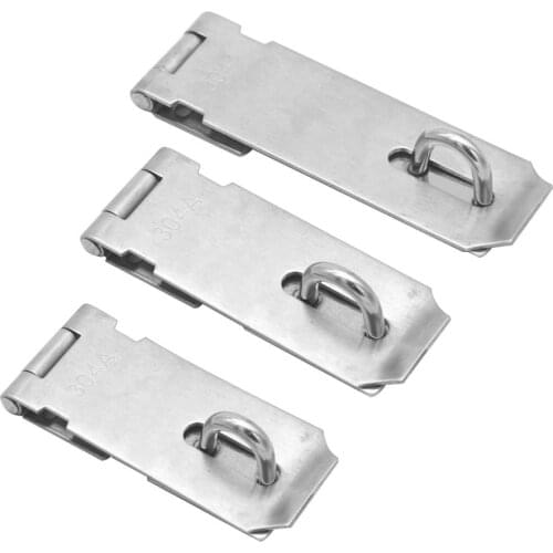 Anti Theft Hasp Staple Shed Latch Stainless Steel Door Lock Padlock Clasp