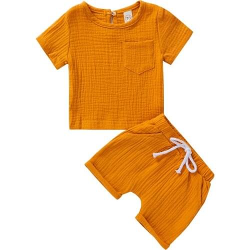 2021 Newborn Girl Ruffle Sleeveless Sling Shirt High Waist Shorts Bow Headband Baby Clothing