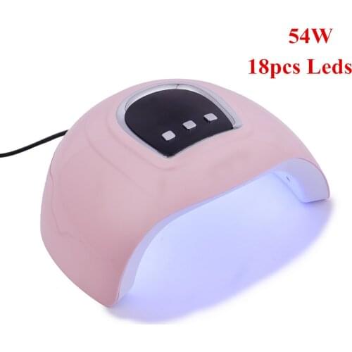 Nail Dryer for Manicure LED UV Lamp 54W Fast Drying MINI USB Lamp 18pcs Leds LCD Display Drying All Gels Nail Polish Art Tools