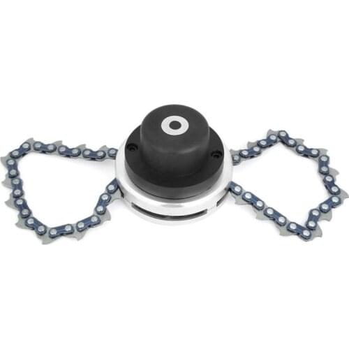 Trimmer with Chain Grass Trimmer Replacement 65Mn Chain Garden Lawn Brush Cutter Part Trimmer Head Chain Brush Cutter Head