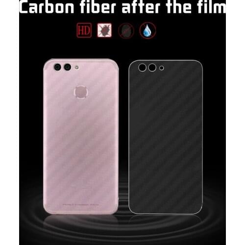Back Cover Carbon Fiber Film For Huawei NOVA 2 PLUS BAC-AL00 BAC-L021 BAC-TL00 Nova 2+ Cover Film Protector + Cleaning Clothes