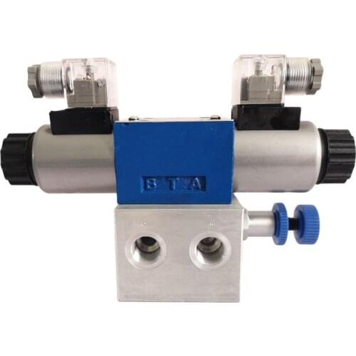 1 way 2 way 3 way electric control distributor electromagnetic multi-way valve 12 24V Aluminum valve body side in side back