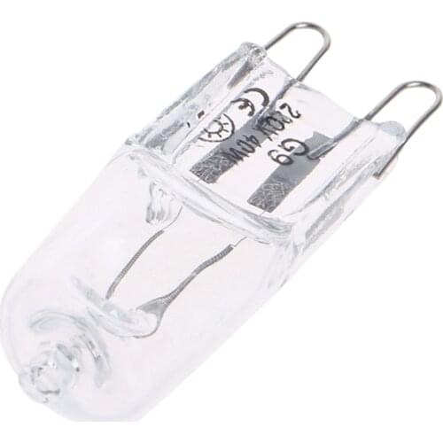 10Pcs/lot G9 Base Bright Halogen Light Bulb 40W 230V