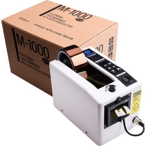 5-50MM Packing Electronic Tape Cutter Machine M-1000 Desktop Automatic Tape Dispenser M1000