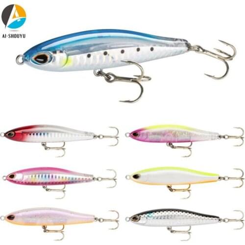 AI-SHOUYU 1pc NEW Pencil Lure 8cm 18g Hard Baits Minnow Ice Fish Japan Fishing Tackle High Quality Swimbait