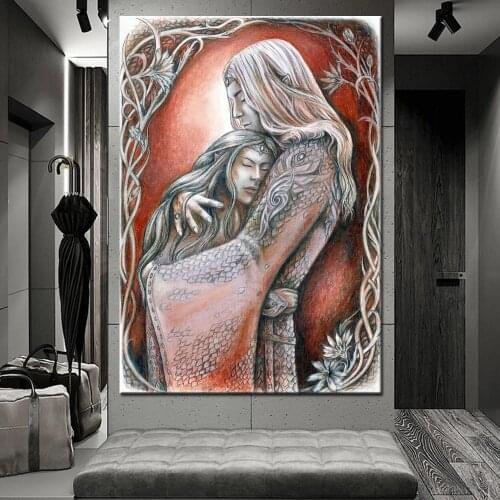 DIY Diamond Painting Myth embraces men and women 5D rhinestone Cross Stitch Diamond Art Embroidery Mosaic Handmade Decor Puzzle