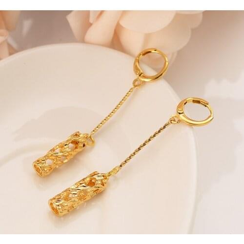 Bangrui Gold Color square Earrings geometrical Women/Girl,Love Trendy Jewelry for African/Arab/Middle Eastern party jewelry gift