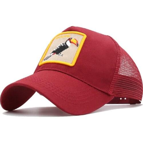 Fashin New Animals Cub Embroidery Mens Baseball Cap Women Snapback Hip Hop cap Summer Mesh hat trucker cap Bone gorra dad hat