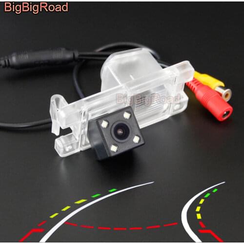 BigBigRoad For Mitsubishi Triton L200 Hunter Sportero Strada MK3 MK4 1995-2006 Car Dynamic Trajectory Tracks Rear View Camera